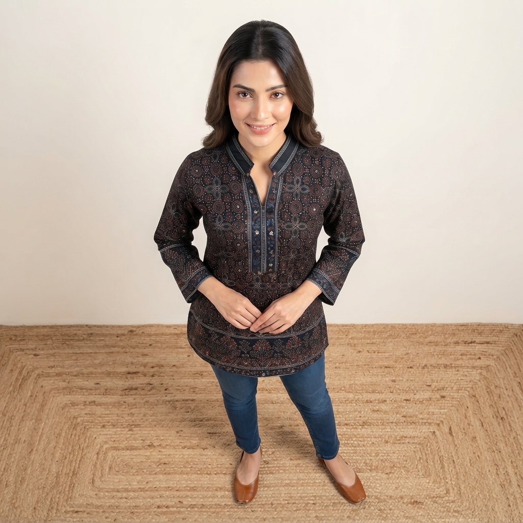 Printed Short Kurta thumbnail 2