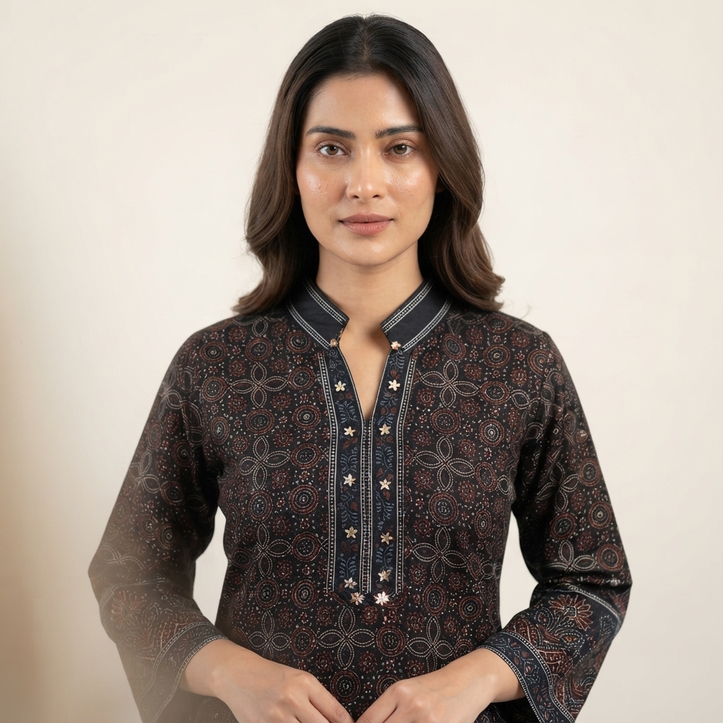 Printed Short Kurta