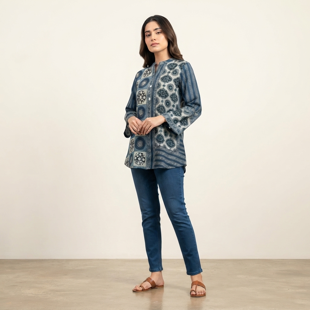 Ajrakh Shirt thumbnail 4