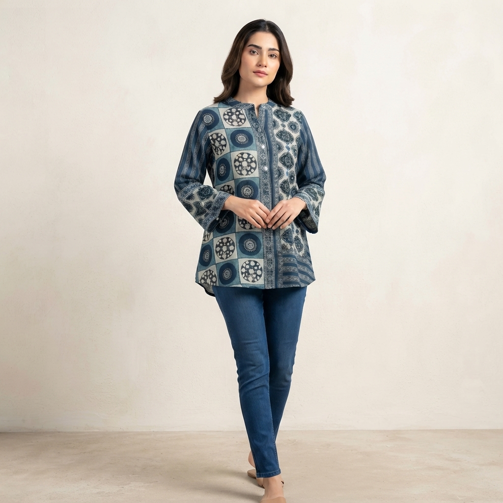 Ajrakh Shirt thumbnail 3
