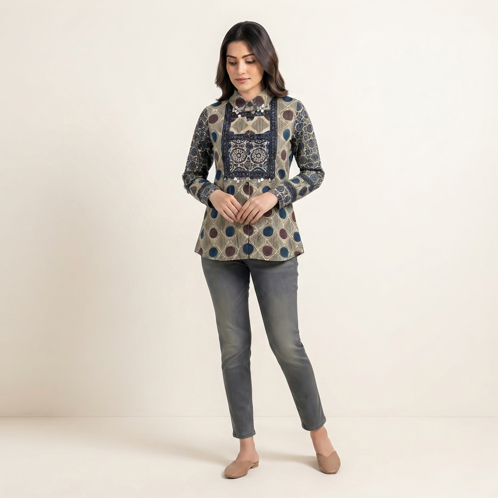 Ajrakh Shirt thumbnail 3