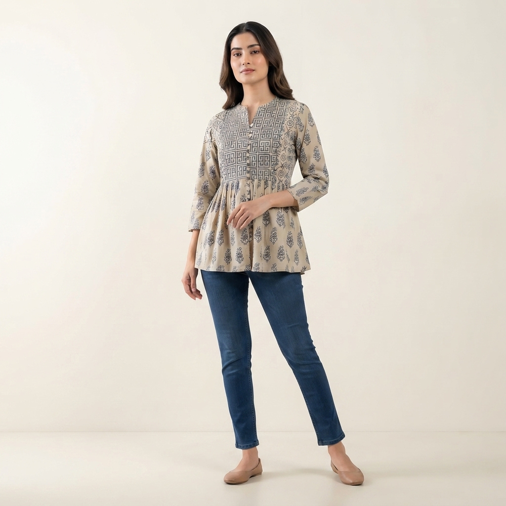 Peplum Short Kurta thumbnail 3