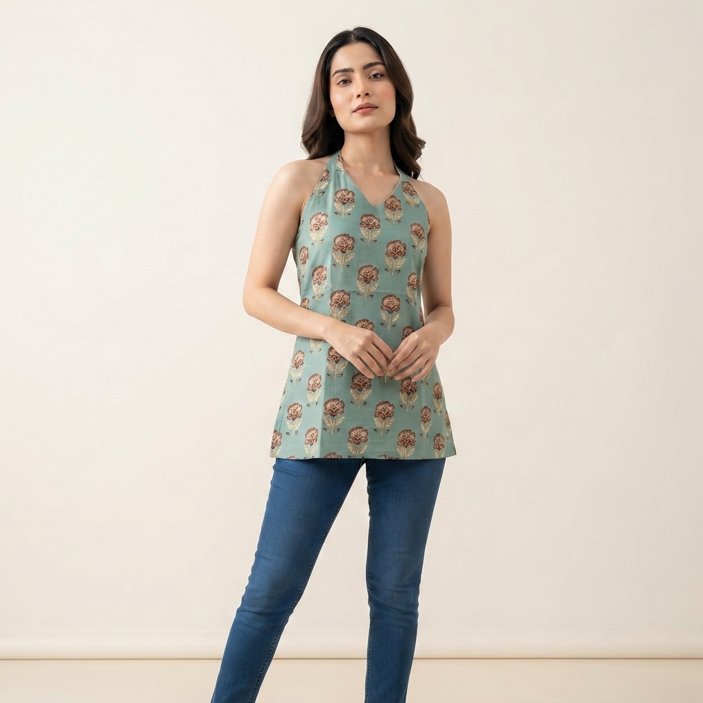 Halter Neck Kurta thumbnail 3