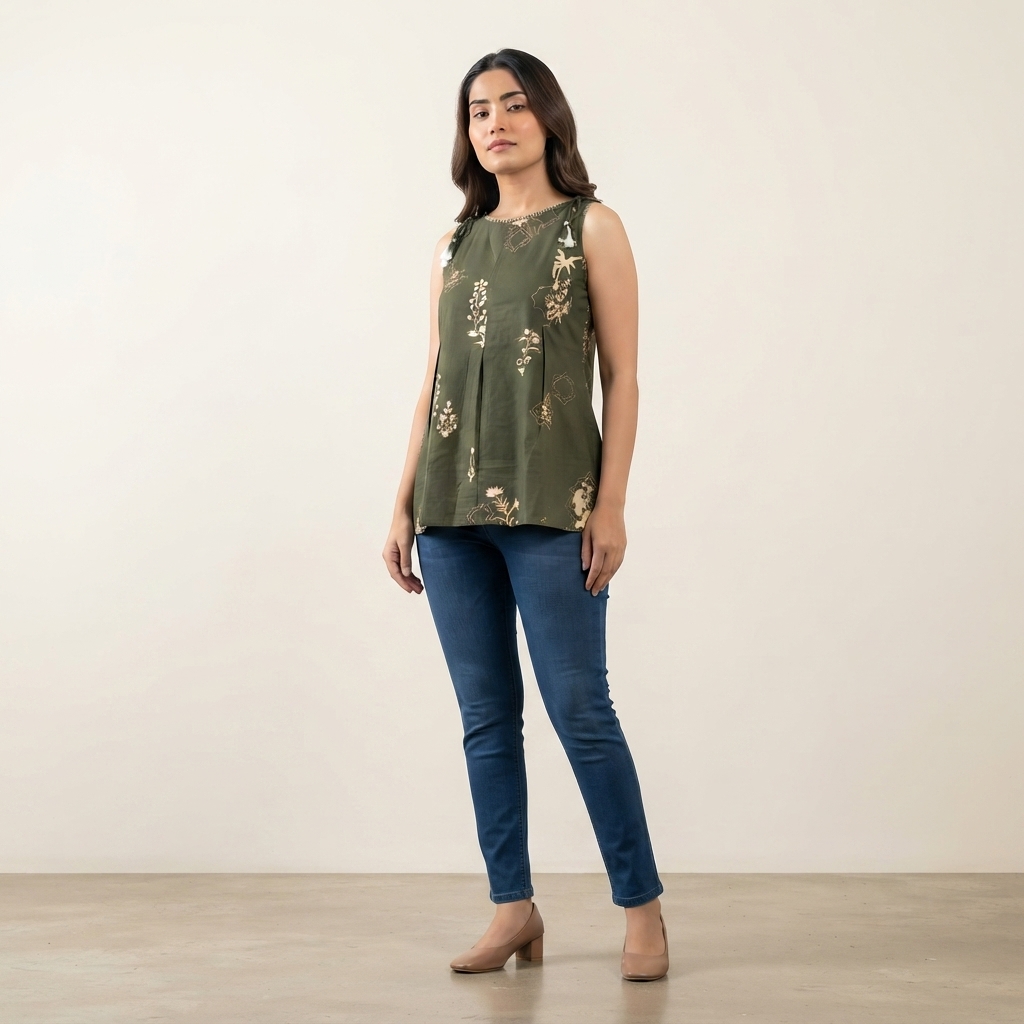 Sleeveless Short Kurta thumbnail 4