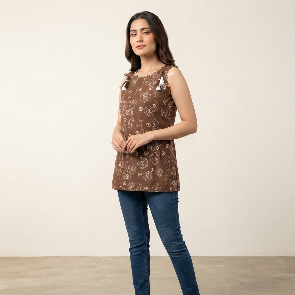 Sleeveless Short Kurta thumbnail 4